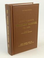 Wisden Cricketers’ Almanack 1899. Willows hardback second reprint (2011) in dark brown boards with gilt lettering. Limited edition 73/250. Very good condition