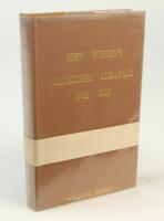 Wisden Cricketers’ Almanack 1916. Willows softback reprint (1990) in light brown hardback covers with gilt lettering. Limited edition 735/1000. Very good condition