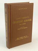 Wisden Cricketers’ Almanack 1898. Willows hardback second reprint (2011) in dark brown boards with gilt lettering. Limited edition 62/250. Very good condition