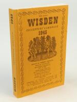 Wisden Cricketers’ Almanack 1945. Willows softback reprint (2000) in softback covers. Un-numbered limited edition. Very good condition