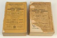 Wisden Cricketers’ Almanack 1907 & 1921. 44th and 58th editions. The 1907 edition only about fair condition, broken spine block, the book split into two parts, wear and major loss to the poor front wrapper which is detached, about fair condition rear wrap