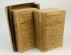 Wisden Cricketers’ Almanack 1931 and 1932. 68th & 69th editions. Original paper wrappers. The 1931 with stained, darkened and age toned wrappers, handwritten ink name to top border of front wrapper, old tape to spine affecting the edges of the wrappers, s