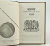 Wisden Cricketers’ Almanack 1944. 81st edition. Only 5600 paper copies printed in this war year. Rebound in boards with gilt titles to spine, lacking original cloth covers otherwise in good/very good condition