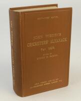 Wisden Cricketers’ Almanack 1924. 61st edition. Original hardback. Excellent condition with bright gilt titles to front board and spine paper.