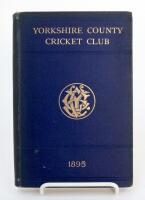 Yorkshire C.C.C. Annual 1895. 3rd year of issue. 134pp plus ‘Notes’ pages as issued. Edited by J.B. Wostinholm. J. Robertshaw, Sheffield, printer. Original blue boards with titles in gilt to front board and gilt ‘Y.C.C.C.’ emblem to centre, gilt to page e