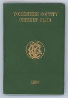 Yorkshire C.C.C. Annual 1897. 5th year of issue. 138pp plus ‘Notes’ pages as issued. Edited by J.B. Wostinholm. J. Robertshaw, Sheffield, printer. Original green boards with titles in gilt to front board and spine and gilt ‘Y.C.C.C.’ emblem to centre, gil