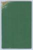 Lancashire publications. ‘Batting and Bowling. With Hints on Fielding and Wicket-Keeping’. R. Gordon Barlow. London 1882. Bound in green boards, with original pictorial wrappers, gilt titles to spine. Old tape to spine edge border of the wrappers. Sadly t - 2