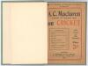 Lancashire publications. ‘Batting and Bowling. With Hints on Fielding and Wicket-Keeping’. R. Gordon Barlow. London 1882. Bound in green boards, with original pictorial wrappers, gilt titles to spine. Old tape to spine edge border of the wrappers. Sadly t - 3