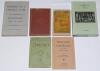 Cricket histories 1860s onwards. A selection of fourteen titles covering tours, histories and biographies, the majority hardbacks. Earlier titles include ‘Guide to the Cricket Ground’, George H. Selkirk’, London 1867. ‘Cricket’, E. Lyttelton, London 1894.