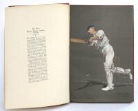 ‘The Empire’s Cricketers’ from original drawings. By Alfred Chevallier Tayler with biographical sketches by George William Beldam. The Fine Art Society, London 1905. First edition folio volume with contents page followed by the forty eight original chromo