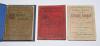 ‘Frank Sugg’s Pocket Cricket Annual 1898-1903. Three issues of the Annual for 1898, 1899 and 1903. Edited by Frank and Walter Sugg, Liverpool. Padwick 1115. The 1898 issue tipped in to modern blue cloth boards, original decorative card wrappers retained. 