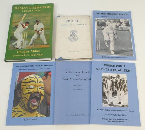 Sussex cricket. Four biographies, histories etc published by the Sussex Cricket Museum & Educational Trust, Hove. ‘The Indefatigable Thomson’, Nicholas Sharp and Norman Epps 2018, limited edition no. 75/150, signed by Ian Thomson, ‘Prince Philip. Cricket’