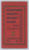 Hampshire C.C.C. County Cricket Guide 1938. Official County Guide edited and published by H. King, ‘Southern Newspapers Ltd.’. Original red decorative wrappers. Padwick 2029. Very good condition