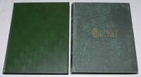 ‘Cricket: A Weekly Record of the Game’ 1885 & 1888. Two bound volumes. Volume IV. Numbers 80-109 (31st January to 24th December 1885). Bound in modern green leather, title in gilt to spine. Title page and contents page to front, lacking original wrappers.