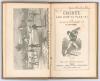 ‘Cricket, and how to play it, with the rules of the Marylebone Club’. John Wisden. Dean & Son of Fleet Street. New and revised edition c1880. Bound in light brown boards, original decorative pictorial paper wrappers, gilt titles to spine. Good/very good c - 2