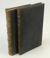 ‘The Cricket Bat and how to use it. A Treatise on the Game of Cricket. With Practical and Scientific Instructions on Batting, Bowling and Fielding...’. ‘An Old Cricketer’. Nicholas Wanostrocht. London 1863. 96pp. Bound in leather boards, with gilt titles 