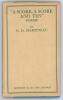 &lsquo;A Score, A Score and Ten. Poems&rsquo;. G.D. Martineau. London 1927. Original hardback with very good dustwrapper. A collection of poetry including a section on &lsquo;Songs of the Crease&rsquo; with nine poems on cricket. To the front end paper is an eight line handwritt