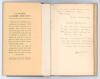 &lsquo;A Score, A Score and Ten. Poems&rsquo;. G.D. Martineau. London 1927. Original hardback with very good dustwrapper. A collection of poetry including a section on &lsquo;Songs of the Crease&rsquo; with nine poems on cricket. To the front end paper is an eight line handwritt - 2