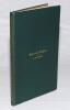 &lsquo;Scores and Analyses 1864-1881. A Collection&rsquo;. Compiled by J.B. Payne Published in 1904 by the author. Printed by John Hodgson, Harrogate. Contains the full scores of 60 matches not found in Wisden. Limited to only 100 copies. Rebound in later green cloth - 3