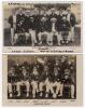 M.C.C. tour of Australia 1903-04. Two mono real photograph team postcards. One entitled ‘Warner’s Ashes’ by J. Beagles & Co and the other entitled ‘England v Australia. English Team’ by Rapid Photo. The Rapid postcard with handwritten annotation of player