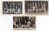 England v Australia Test series 1905. Three team postcards of England teams, one real photo and the other two printed including ‘The English Team, Test Match 1905’ by Rosemont Photo, Leeds, ‘Cricket Test Match. England’s Victorious Team’ (1st Test) by Mor