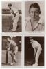 ‘Australian Test Team’ 1930. Thirteen real photograph, same series, sepia postcards of members of the Australian team to England, some head and shoulders, some posed or action images. Players are Woodfull, Archie Jackson, a’Beckett, Wall, Kippax, Hurwood, - 5