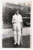 Harold Geoffrey Owen-Smith, Western Province & South Africa 1927-1937. Mono real photograph postcard of Owen Smith, full length, wearing South African cap in 1929. Nicely signed by Owen Smith in blur ink. Walkers of Scarborough. Very good condition