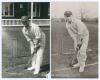 Harold Thomas William ‘Wally’ Hardinge. Kent & England 1902-1933. Mono real photograph postcard of Hardinge, full length in batting pose, wearing Kent cap. Nicely signed in black ink to the photograph by Hardinge with dedication ‘To John Arlott’. Flemons 