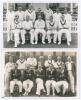 Northamptonshire C.C.C. 1938 & 1939. Two original mono plain back real photograph postcards of Northamptonshire teams, the players seated and standing in rows wearing cricket attire, some in blazers. Players featured include Nelson (Captain), James, Merri