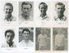 Sussex C.C.C. 1950s-1960s. Six mono real photograph player portrait postcards of Sussex players published by Sporting Handbooks of London c.1960. Four postcards are signed in ink to the front by the featured player. Signatures are Les Lenham, Alan Oakman,