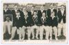 Nottinghamshire C.C.C. c.1955. Official mono real photograph postcard of the Nottinghamshire team. Printed title to lower border, ‘Reproduced by kind permission of Nottm Guardian Journal’. Signed to the verso in different coloured inks by eleven members o