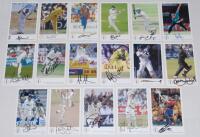 Signed Classic Cricket Cards &lsquo;International Cricketers&rsquo; series. Thirty two cards covering India, Pakistan, West Indies, Sri Lanka, New Zealand, South Africa, Zimbabwe and European cricketers, each signed by the featured player. Card numbers are 121, 182, 