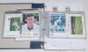 England cricket postcards and collectors cards. Black binder comprising a mixed selection of 100 mainly modern trade and collectors cards, postcards, cigarette cards etc. Collectors card series include Classic Cricket Series and Cornhill Insurance Test Se - 4