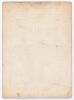 &lsquo;Grand Cricket Match. All England Eleven and 22 of Leeds & District&rsquo; 1862. Early original single sided scorecard with near complete printed scores for the match played at Leeds Royal Park, 11th- 13th August 1862. The All-England innings are listed first, - 2