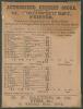 ‘Gentlemen of Sussex and the Cambridge Quidnuncs’ 1866. Early original scorecard for the match played at Brighton [Royal Brunswick Ground, Hove], 16th- 18th August 1866 with complete printed scores. Played with twelve per side, this high scoring match was