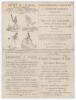&lsquo;Surrey v. Gloucestershire&rsquo; 1875. Early original double sided scorecard for the match played at Kennington Oval, 7th & 8th June 1875. Scheduled for three days but completed in two, the scorecard with complete printed scores in a relatively low scoring and - 2