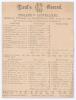 Australia tour to England 1886. ‘England v. Australians’. Second Test 1886. Early original double sided scorecard with complete printed scores for the second Test match, Lord’s 19th- 21st July 1886. Electing to bat first having won the toss, England score