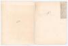 John Thomas ‘Jack’ Hearne. Middlesex & England 1888-1923. Two early original scorecards with complete printed scores from 1893 featuring notable performances by Jack Hearne for Middlesex. One is for Nottinghamshire v. Middlesex at Trent Bridge, 17th- 19th - 2