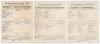Surrey C.C.C. 1897. Three early original double sided scorecards for county matches played by Surrey at Kennington Oval. Most notable is the scorecard with complete printed scores for the match v. Hampshire, 9th- 11th August 1897, in which Surrey batted f