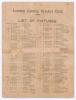 ‘London County v. Teddington’ 1901. Early original double sided scorecard for the match played at Crystal Palace, dated 17th August 1901. Played twelve per side, the scorecard depicts the only innings of Teddington who scored 172, R. Powell-Williams top s - 2