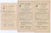 Essex C.C.C. 1904 & 1907. Three early original double sided scorecards for Essex ‘home’ county matches played at Leyton. Matches are v. Lancashire, 11th- 13th August 1904 with complete printed scores for a high scoring drawn game in which Lancashire score - 2