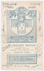 ‘Cricket Match in aid of the Richmond Hospital’ 1915. Official folding programme/ scorecard for the charity match, Rev. J Burroughs’ XI v Mr R.W. Hawtin’s Team played on Richmond Green, 25th September 1915. The programme with decorative front wrapper, tea