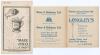 Triangular Test series 1912. Five rare original scorecards from the series including four Test matches and one tour match. Test match scorecards are South Africa v. Australia, Old Trafford, 27th- 29th May, incomplete printed scores. Australia won the open - 2
