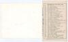 Australia tour of England 1921. Four original scorecards for tour matches played on the 1921 tour. Three with incomplete printed and/ or handwritten scores. Matches are v Surrey, Kennington Oval, 7th- 10th May, Australians won by an innings and 55 runs, s - 4