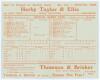 South Africa v M.C.C. 1923. Official folding scorecard for the 3rd Test played at Durban on the 18th- 22nd January 1923. Complete printed scores. England batted first reaching 428 (Phil Mead 181). In reply South Africa made 368 (Herbie Taylor 91, Alex Ken