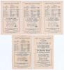 The Ashes. Australia v England 1924/25. &lsquo;Sutcliffe&rsquo;s Series&rsquo;. A rare complete set of official scorecards for the five Test matches in the 1924/25 Ashes series played in Australia, all with complete printed scores, and originally from the personal collecti - 2