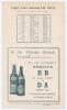 ‘England v Australia (2nd Test)’ 1928/29. Official double sided scorecard for the 2nd Ashes Test, played at Sydney Cricket Ground, 14th- 20th December 1928 (Timeless Test). Complete printed scores. Australia elected to bat first and made 253, Bill Woodful - 2