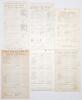New Zealand tour to England 1931. Six official scorecards including for the three matches played in the England v New Zealand Test series, and three tour matches. Test match scorecards are 1st Test, Lord&rsquo;s, 27th- 30th June, complete printed and handwritte