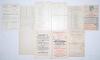 All India tour to England 1932. Nine official scorecards including the inaugural Test match between England and India. Includes the rarer scorecard for the opening match of the tour, &lsquo;All India XI v Pelsham (Mr T. Gilbert Scott&rsquo;s XI)&rsquo;, played at Pelsham, - 2