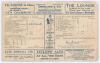 Australia tour to England 1934. England v Australia, 4th Test, Headingley, 20th- 24th July 1934. Original double sided scorecard with printed scores complete to the close of the second day&rsquo;s play. England scored 200 in their first innings, Cyril Walters t